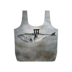 Awesome Whale In The Sky Full Print Recycle Bag (s) by FantasyWorld7