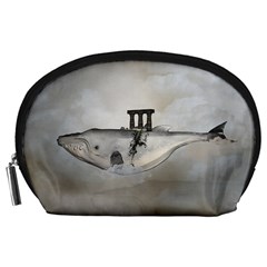 Awesome Whale In The Sky Accessory Pouch (large) by FantasyWorld7