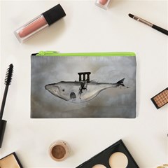 Awesome Whale In The Sky Cosmetic Bag (xs) by FantasyWorld7