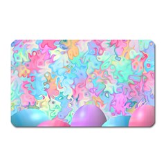 Eggs Happy Easter Rainbow Magnet (rectangular) by HermanTelo