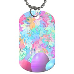 Eggs Happy Easter Rainbow Dog Tag (one Side)