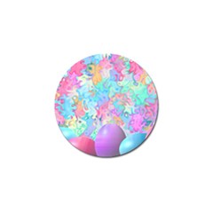 Eggs Happy Easter Rainbow Golf Ball Marker