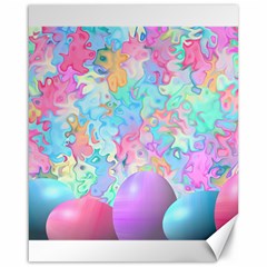 Eggs Happy Easter Rainbow Canvas 16  X 20  by HermanTelo