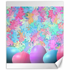 Eggs Happy Easter Rainbow Canvas 20  X 24 