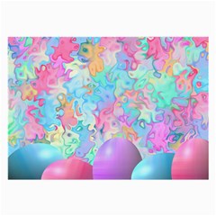 Eggs Happy Easter Rainbow Large Glasses Cloth (2 Sides)