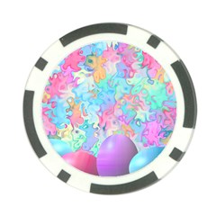 Eggs Happy Easter Rainbow Poker Chip Card Guard