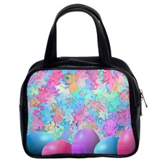 Eggs Happy Easter Rainbow Classic Handbag (two Sides)