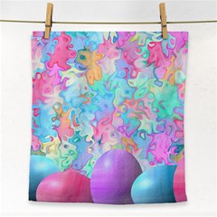 Eggs Happy Easter Rainbow Face Towel