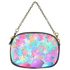 Eggs Happy Easter Rainbow Chain Purse (one Side)