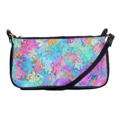 Eggs Happy Easter Rainbow Shoulder Clutch Bag