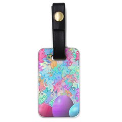 Eggs Happy Easter Rainbow Luggage Tag (one Side)