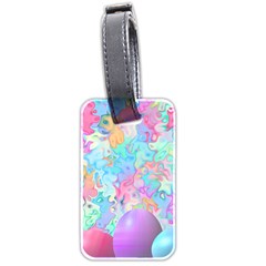 Eggs Happy Easter Rainbow Luggage Tag (two Sides)