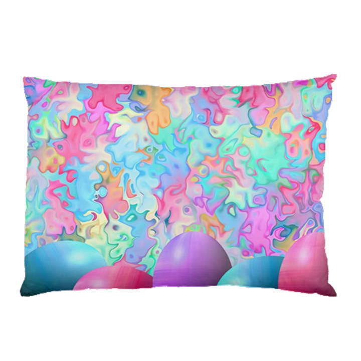 Eggs Happy Easter Rainbow Pillow Case (Two Sides)