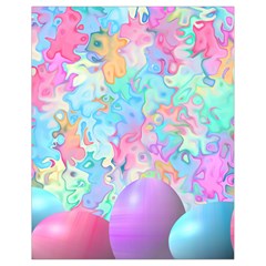 Eggs Happy Easter Rainbow Drawstring Bag (small) by HermanTelo