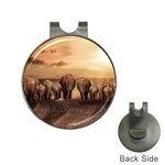 Elephant Dust Road Africa Savannah Hat Clips with Golf Markers Front