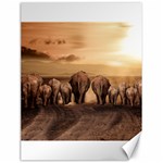 Elephant Dust Road Africa Savannah Canvas 18  x 24  17.8 x23.08  Canvas - 1