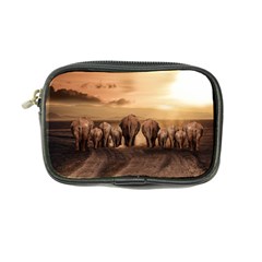 Elephant Dust Road Africa Savannah Coin Purse by HermanTelo