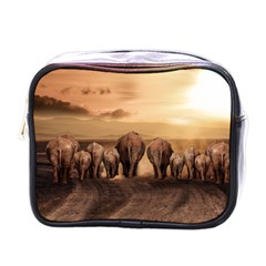 Elephant Dust Road Africa Savannah Mini Toiletries Bag (one Side)