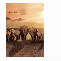 Elephant Dust Road Africa Savannah Large Garden Flag (two Sides)