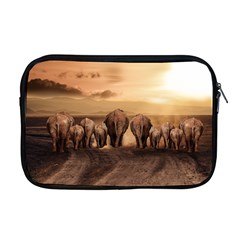 Elephant Dust Road Africa Savannah Apple Macbook Pro 17  Zipper Case