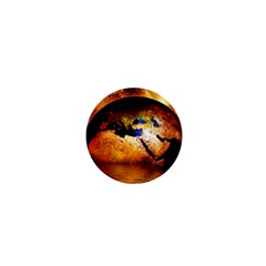 Earth Globe Water Fire Flame 1  Mini Buttons by HermanTelo