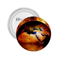 Earth Globe Water Fire Flame 2 25  Buttons by HermanTelo