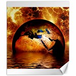 Earth Globe Water Fire Flame Canvas 20  x 24  19.57 x23.15  Canvas - 1