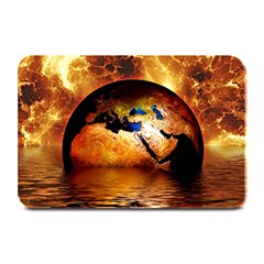 Earth Globe Water Fire Flame Plate Mats