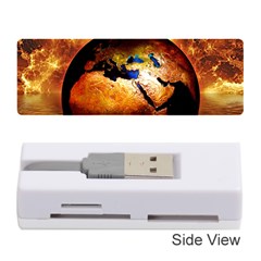 Earth Globe Water Fire Flame Memory Card Reader (stick)