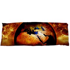 Earth Globe Water Fire Flame Body Pillow Case (dakimakura) by HermanTelo