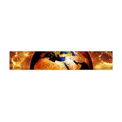 Earth Globe Water Fire Flame Flano Scarf (mini)