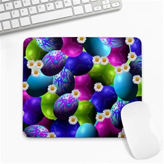 Eggs Happy Easter Large Mousepads by HermanTelo