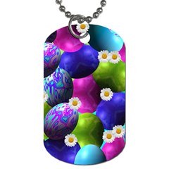 Eggs Happy Easter Dog Tag (two Sides)