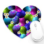 Eggs Happy Easter Heart Mousepads Front