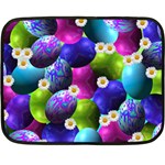 Eggs Happy Easter Double Sided Fleece Blanket (Mini)  35 x27  Blanket Front