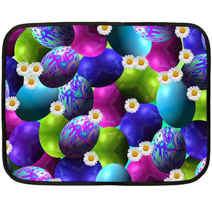 Eggs Happy Easter Double Sided Fleece Blanket (Mini) 