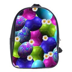 Eggs Happy Easter School Bag (large)