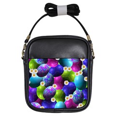 Eggs Happy Easter Girls Sling Bag