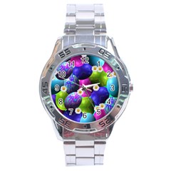 Eggs Happy Easter Stainless Steel Analogue Watch