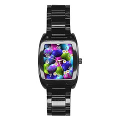 Eggs Happy Easter Stainless Steel Barrel Watch