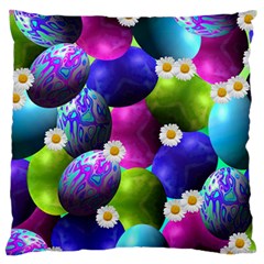 Eggs Happy Easter Standard Flano Cushion Case (one Side)