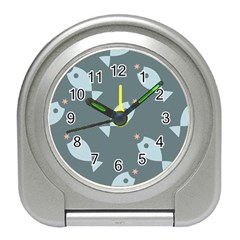 Fish Star Water Pattern Travel Alarm Clock