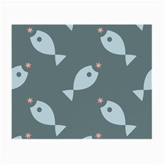 Fish Star Water Pattern Small Glasses Cloth (2 Sides)