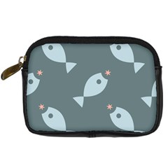 Fish Star Water Pattern Digital Camera Leather Case