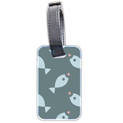 Fish Star Water Pattern Luggage Tag (two Sides)