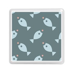 Fish Star Water Pattern Memory Card Reader (square)