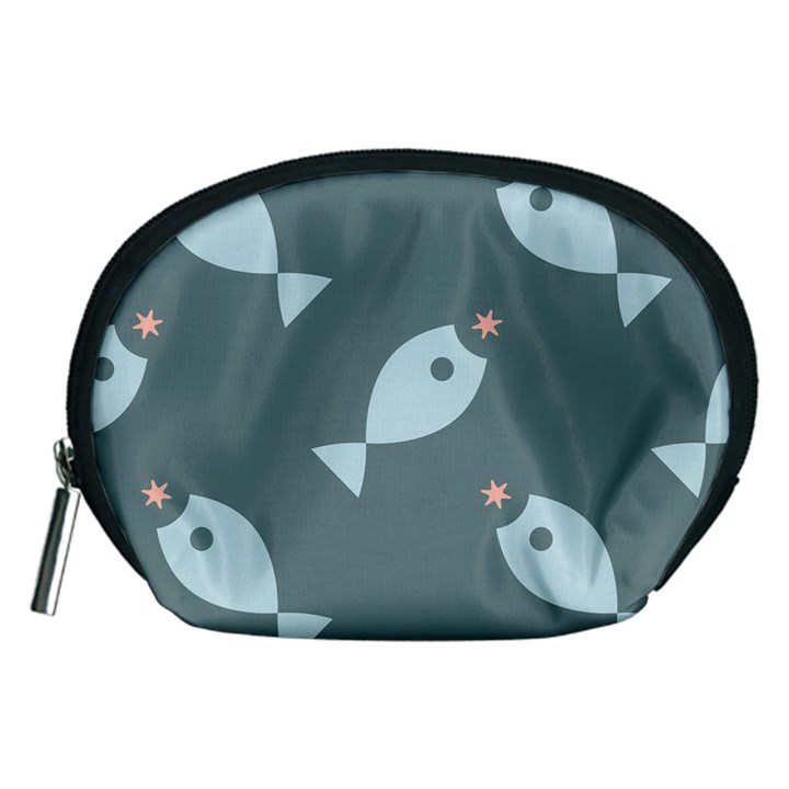 Fish Star Water Pattern Accessory Pouch (Medium)