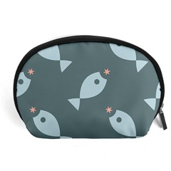 Fish Star Water Pattern Accessory Pouch (large)