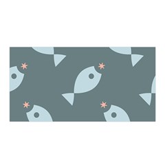 Fish Star Water Pattern Satin Wrap