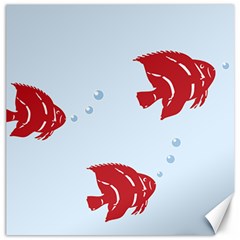 Fish Red Sea Water Swimming Canvas 12  X 12 